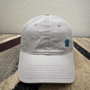 Lululemon Hat Cap Strapback Gray Adjustable Cotton Embroidered Baseball Dad Logo